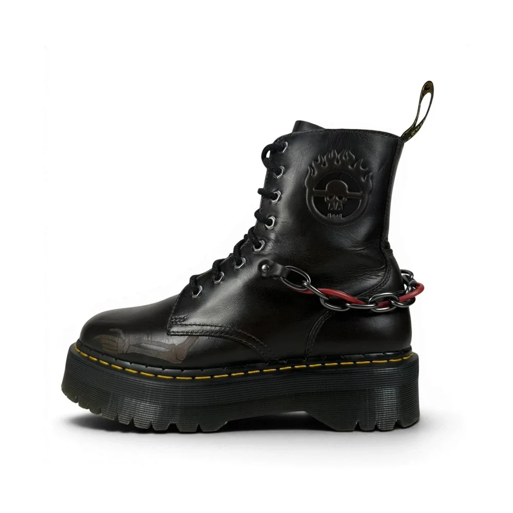 Dr. Martens Jadon Mad Max MM Boots Brown Leather Quad Platform Mens 10 UK9 EU43